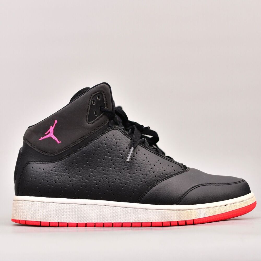nike air jordan 1 flight 5 premium trainer sneakers shoes kids 8.5y black men's